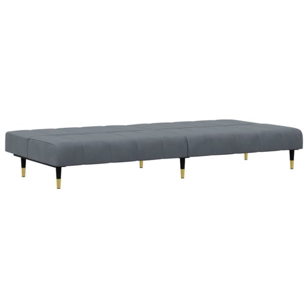 vidaXL sofasæt 2 dele velour mørkegrå