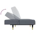 Miniatyrbillede 7 af 11: vidaXL sofasæt 2 dele velour mørkegrå