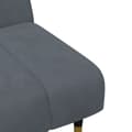 Miniatyrbillede 8 af 11: vidaXL sofasæt 2 dele velour mørkegrå