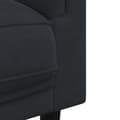 Miniatyrbillede 5 af 9: vidaXL sofasæt 2 dele med puder velour sort