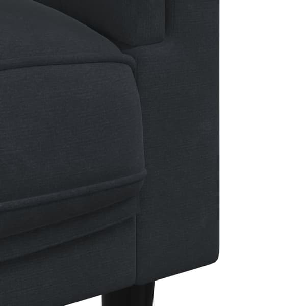 vidaXL sofasæt 2 dele med puder velour sort