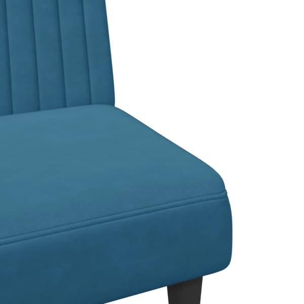 vidaXL sofasæt 2 dele velour blå