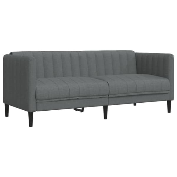 vidaXL sofasæt 3 dele stof mørkegrå