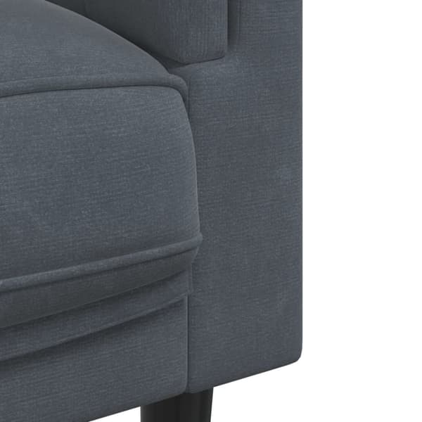 vidaXL sofasæt 2 dele med puder velour mørkegrå