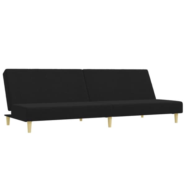 vidaXL sofasæt 2 dele stof sort