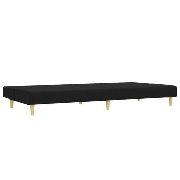 vidaXL sofasæt 2 dele stof sort