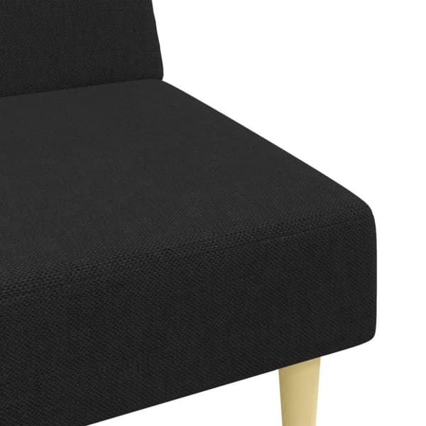 vidaXL sofasæt 2 dele stof sort