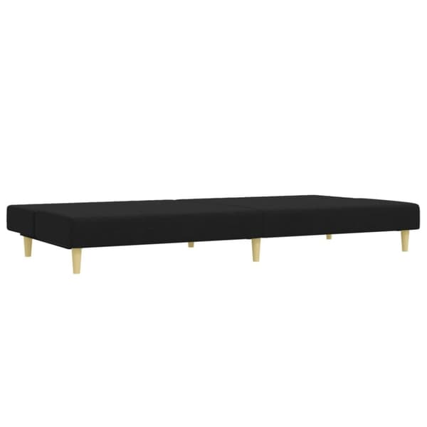 vidaXL sofasæt 2 dele stof sort