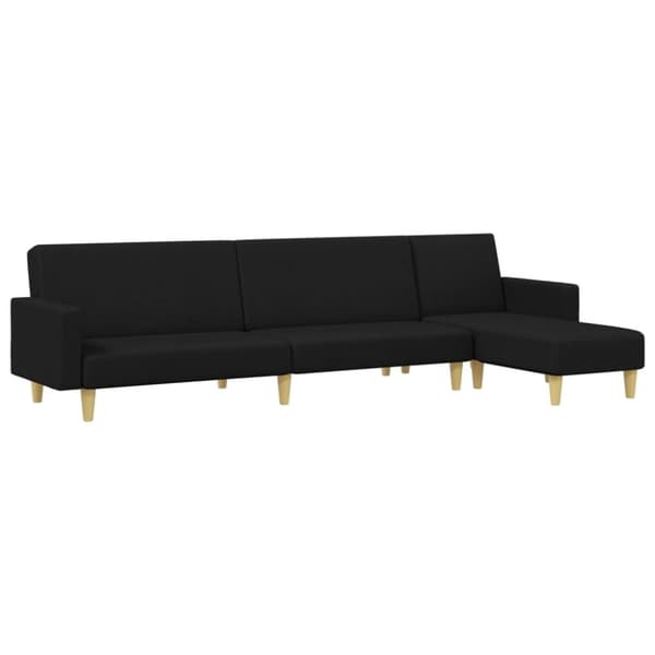 vidaXL sofasæt 2 dele stof sort