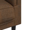 Miniatyrbillede 7 af 10: vidaXL 3-personers sofa med hynder velour brun