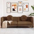 Miniatyrbillede 2 af 10: vidaXL 3-personers sofa med hynder velour brun