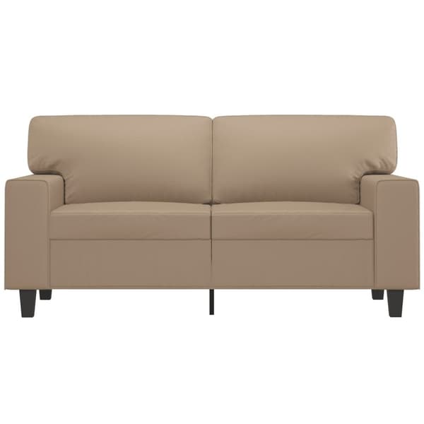 vidaXL 2-personers sofa 120 cm kunstlæder cappuccino