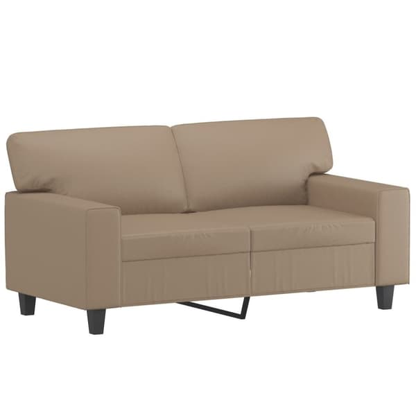 vidaXL 2-personers sofa 120 cm kunstlæder cappuccino