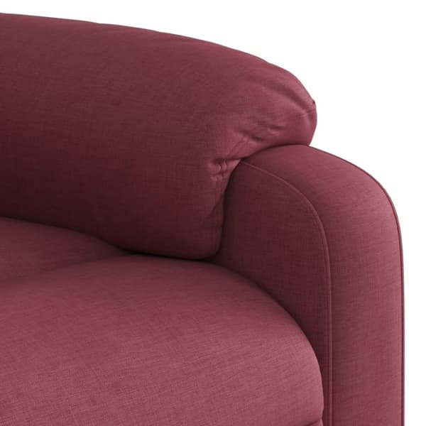 vidaXL Massagefåtölj vinröd tyg