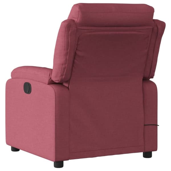 vidaXL massagestol stof vinrød