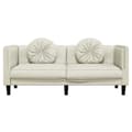 Miniatyrbillede 5 af 11: vidaXL 2-personers sofa med hynder velour cremefarvet