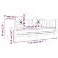 Miniatyrbillede 10 af 11: vidaXL 2-personers sofa med hynder velour cremefarvet