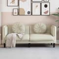 Miniatyrbillede 2 af 11: vidaXL 2-personers sofa med hynder velour cremefarvet