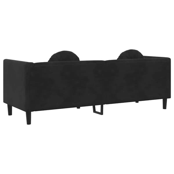 vidaXL 3-personers sofa med hynder velour sort