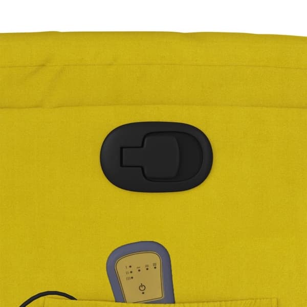 vidaXL massagestol velour gul