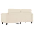 Miniatyrbild 4 av 8: vidaXL 2-sitssoffa Beige 140 cm mikrofibertyg