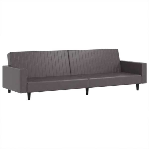 vidaXL sofasæt 2 dele kunstlæder grå