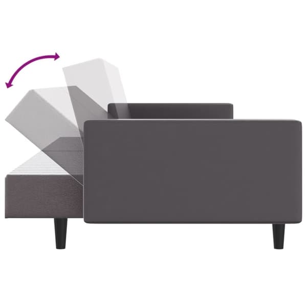 vidaXL sofasæt 2 dele kunstlæder grå