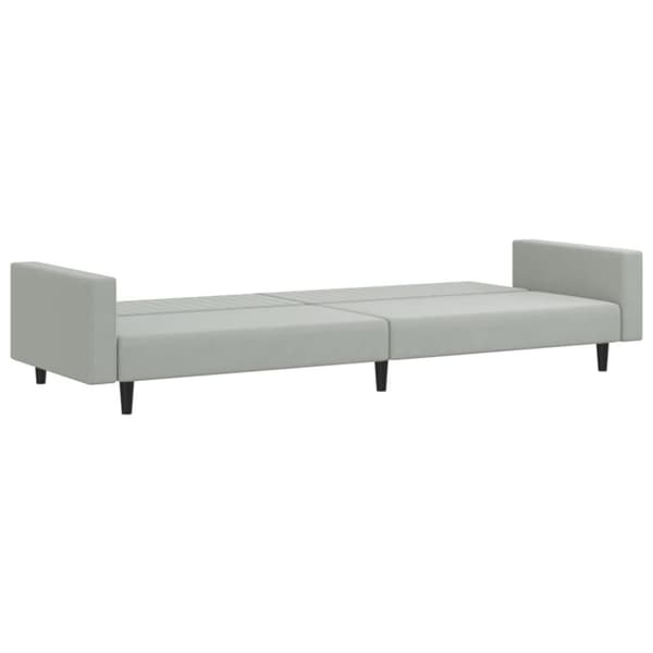 vidaXL sofasæt 2 dele velour lysegrå