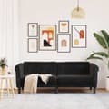 Miniatyrbillede 4 af 11: vidaXL 3-personers sofa velour sort