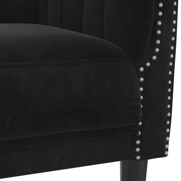 vidaXL 3-personers sofa velour sort