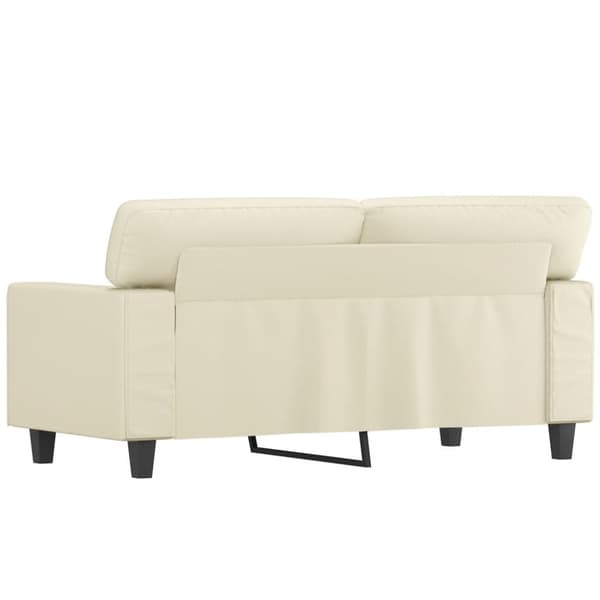 vidaXL 2-personers sofa 120 cm kunstlæder cremefarvet