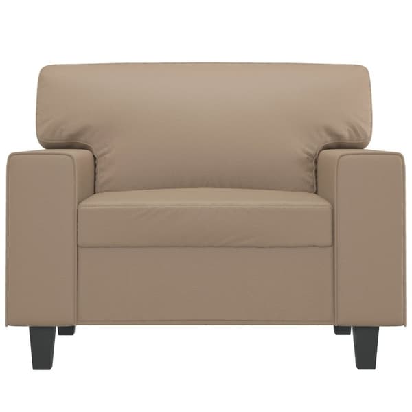 vidaXL lænestol 60 cm kunstlæder Cappuccino