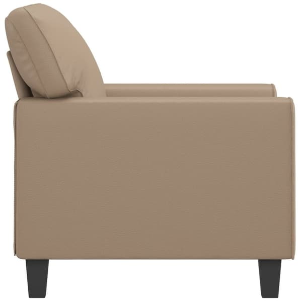 vidaXL lænestol 60 cm kunstlæder Cappuccino