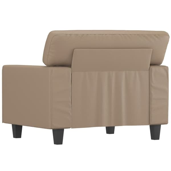 vidaXL lænestol 60 cm kunstlæder Cappuccino