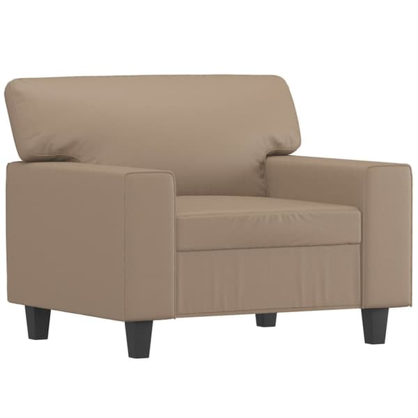 vidaXL lænestol 60 cm kunstlæder Cappuccino