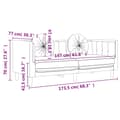 Miniatyrbillede 10 af 11: vidaXL 2-personers sofa med hynder velour blå