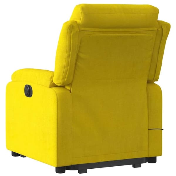 vidaXL løftestol med massagefunktion velour gul