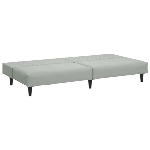 vidaXL sofasæt 2 dele velour lysegrå