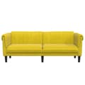 Miniatyrbillede 5 af 11: vidaXL 3-personers sofa velour gul