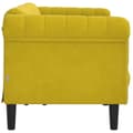 Miniatyrbillede 6 af 11: vidaXL 3-personers sofa velour gul