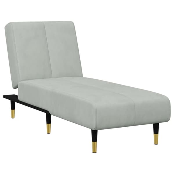 vidaXL sofasæt 2 dele velour lysegrå