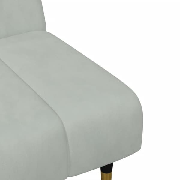 vidaXL sofasæt 2 dele velour lysegrå