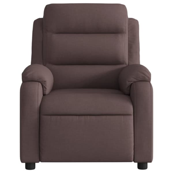 vidaXL Reclinerfåtölj mörkbrun tyg