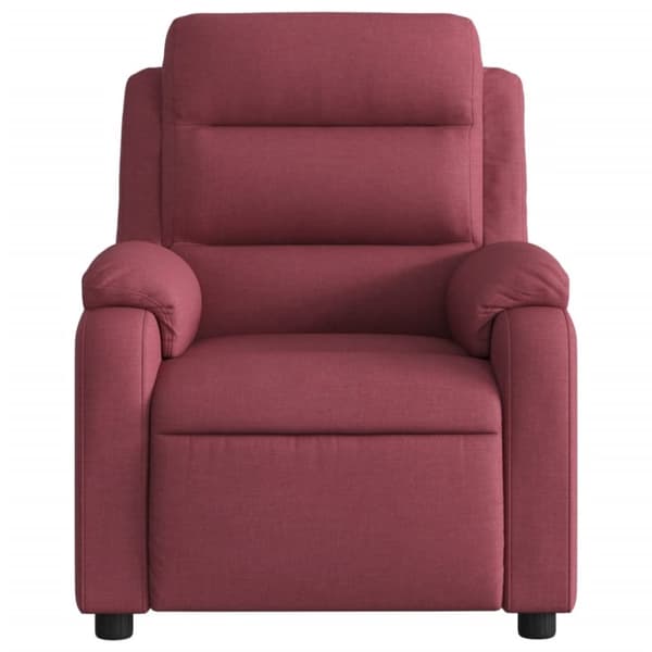 vidaXL Reclinerfåtölj vinröd tyg