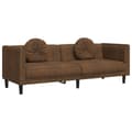 Miniatyrbillede 10 af 11: vidaXL sofasæt 3 dele med puder velour brun
