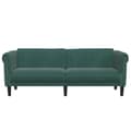 Miniatyrbillede 5 af 11: vidaXL 3-personers sofa velour mørkegrøn