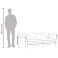 Miniatyrbillede 11 af 11: vidaXL 3-personers sofa velour mørkegrøn