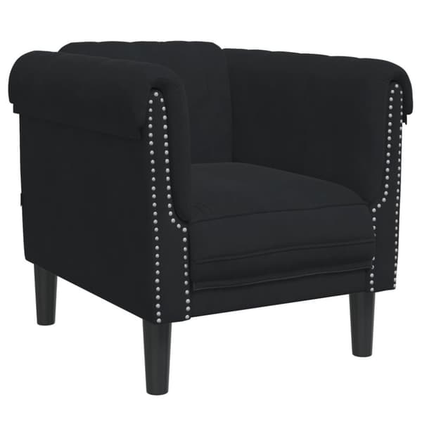 vidaXL sofasæt 3 dele velour sort
