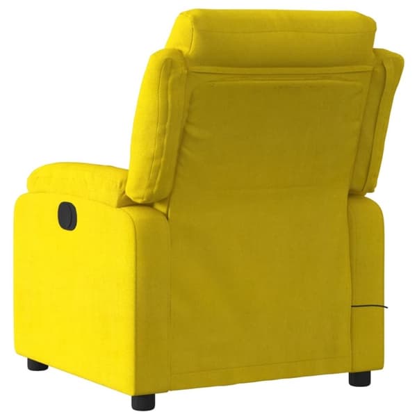 vidaXL massagestol velour gul