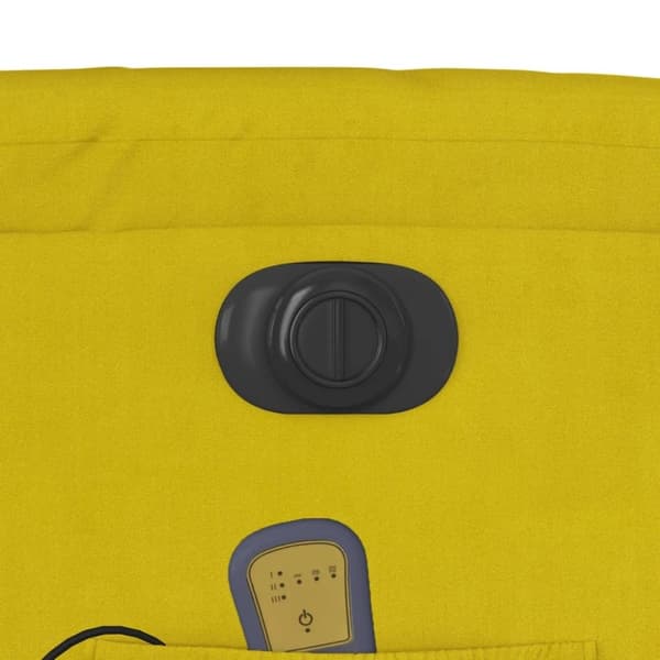 vidaXL massagestol velour gul